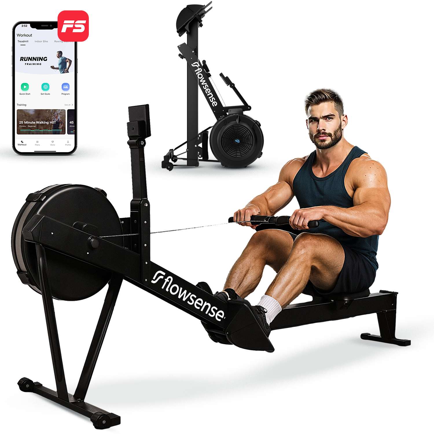 Rowing machine - Elvora Air - Air resistance - PRE-ORDER