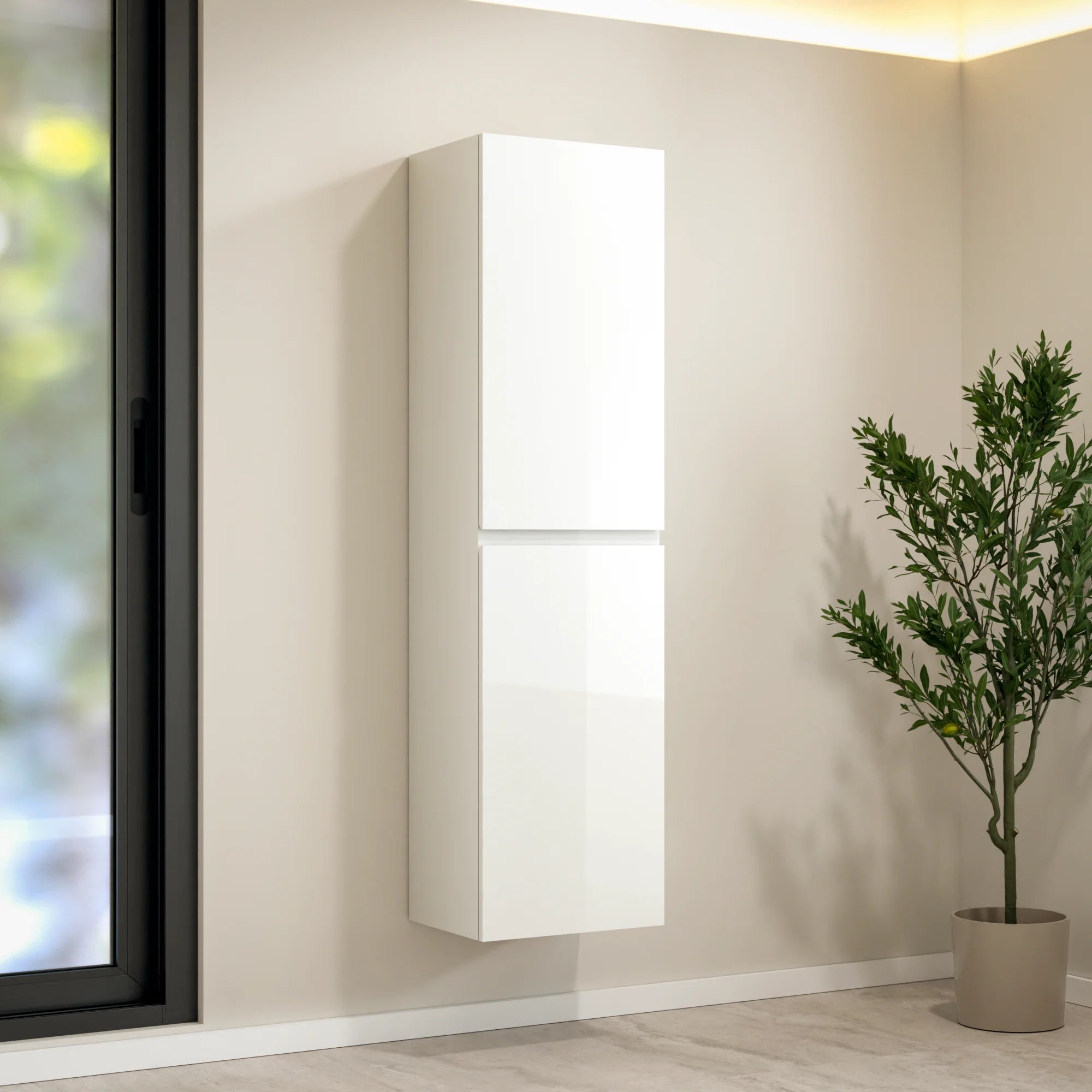 Kolomkast Ruvo - 150cm - Wit - PRE-ORDER