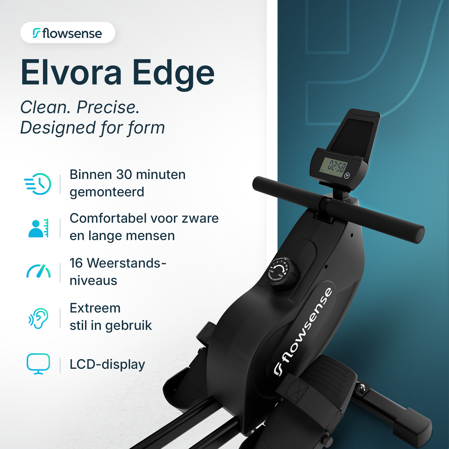 Rowing machine - Evora Edge - Magnetic Resistance