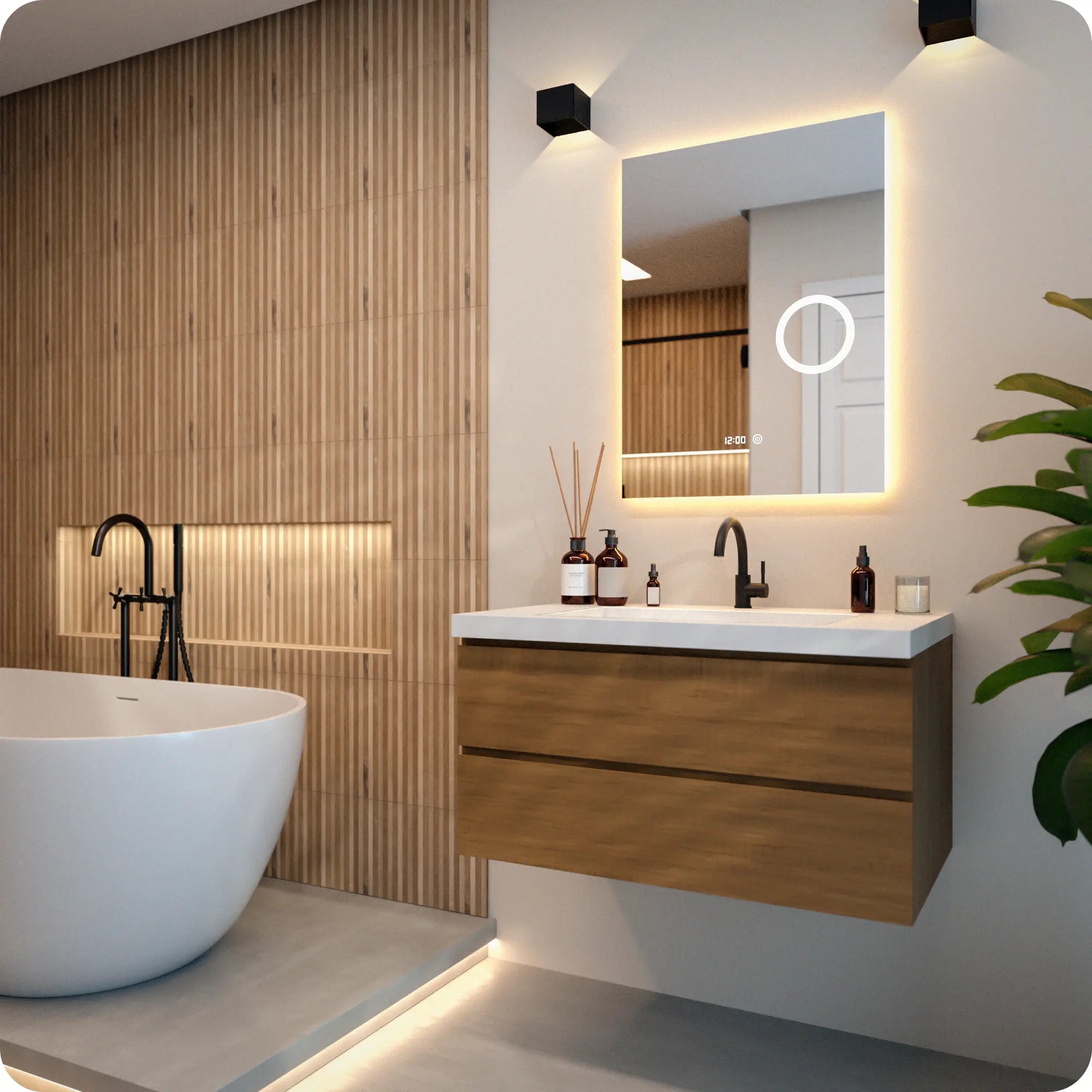 Bathroom Mirror - 60x80cm - Rectangle - Frameless