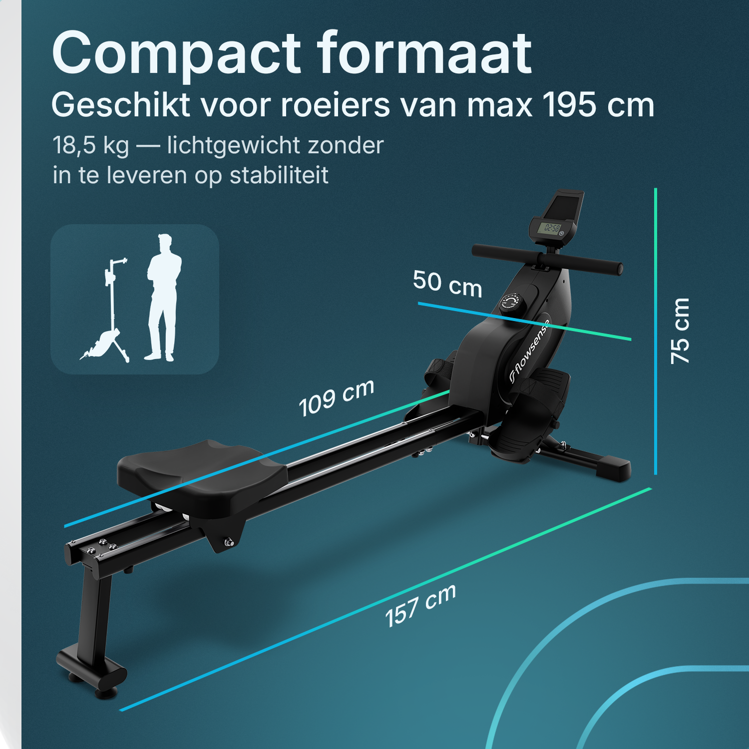 Rowing machine - Evora Edge - Magnetic Resistance