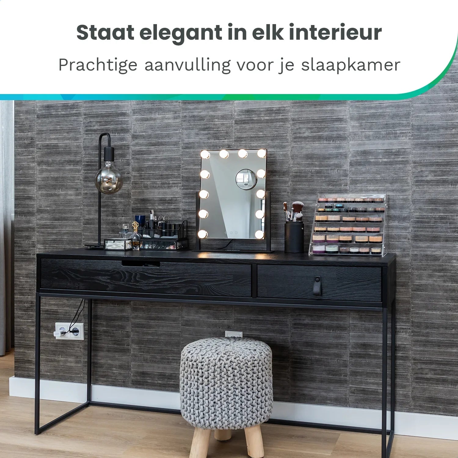 Hollywood Mirror - 44x30cm - Black