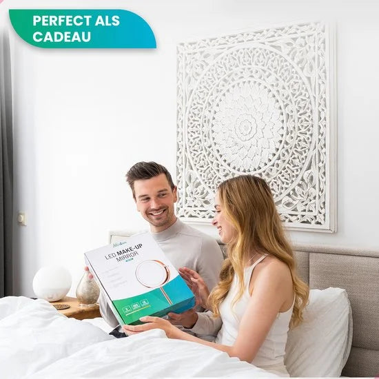 Kosmetikspiegel – Wiederaufladbar – Roségold – 1-10-fache Vergrößerung