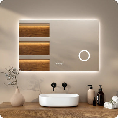 Badkamerspiegel - 110x70cm - Rectangle - Frameloos