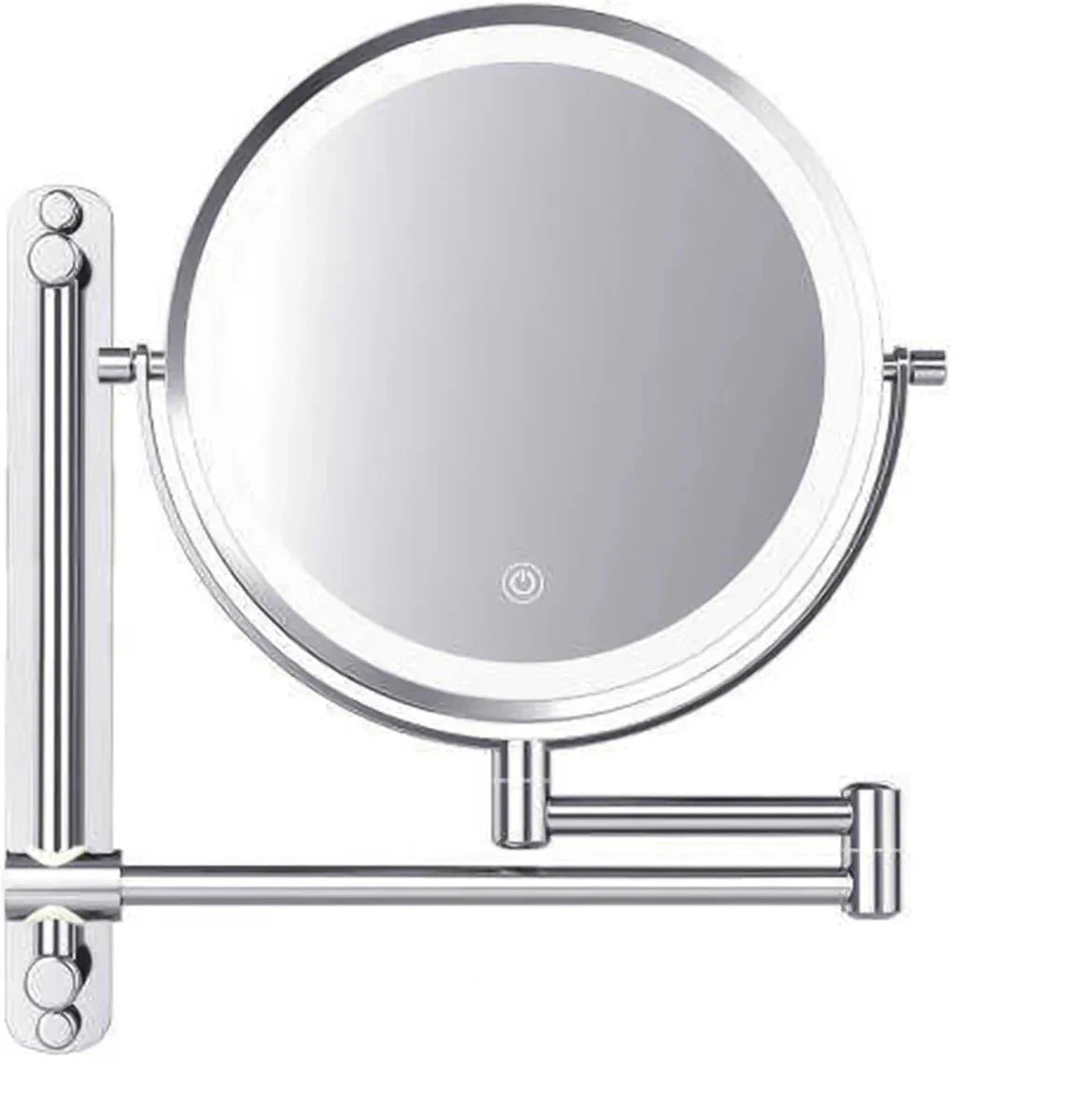 Makeup Mirror – Rechargeable – Chrome – 1-7x Magnification