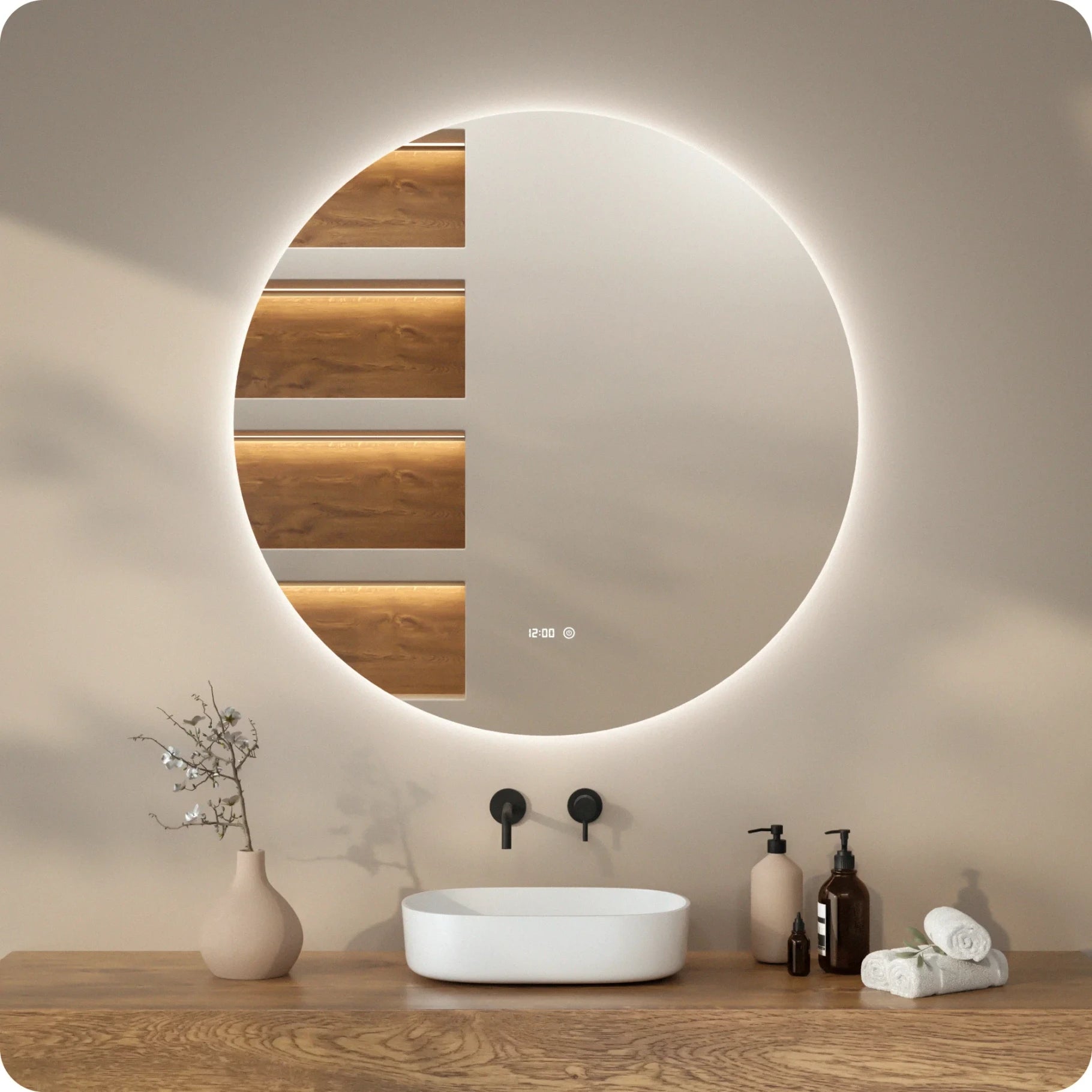Bathroom mirror - 120cm - Frameless - PRE-ORDER