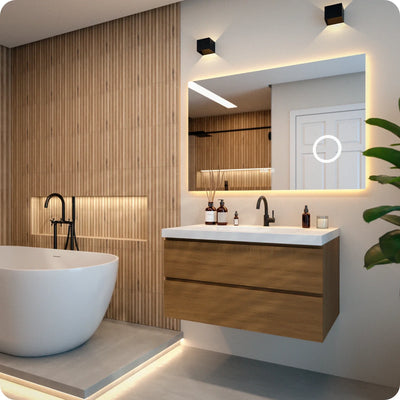 Bathroom Mirror - 120x80cm - Frameless - second image