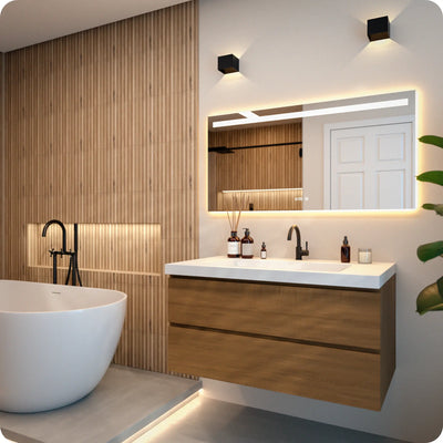 Bathroom Mirror - 120x60cm - Rectangle  - Frameless - second image