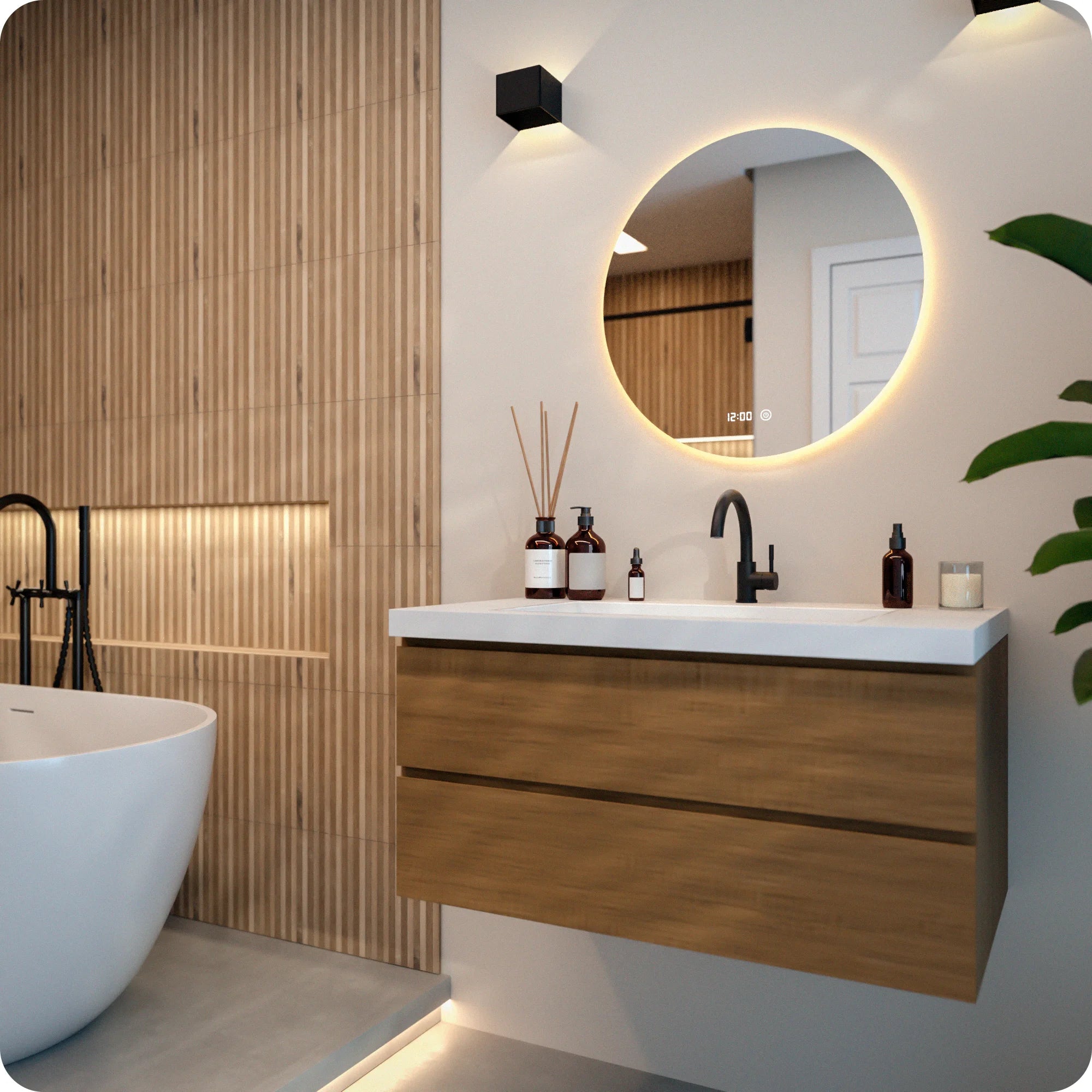 Badkamerspiegel - 60cm - Frameloos