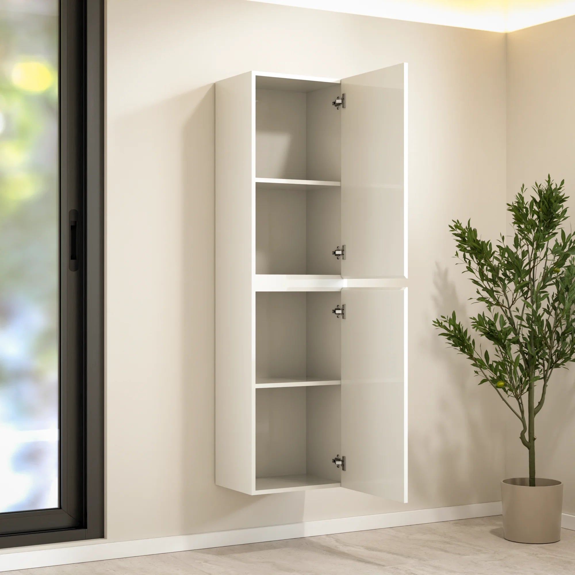 Kolomkast Ruvo - 150cm - Wit - PRE-ORDER