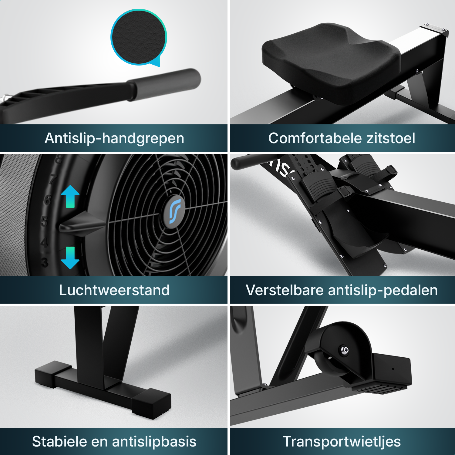 Rowing machine - Elvora Air - Air resistance - PRE-ORDER