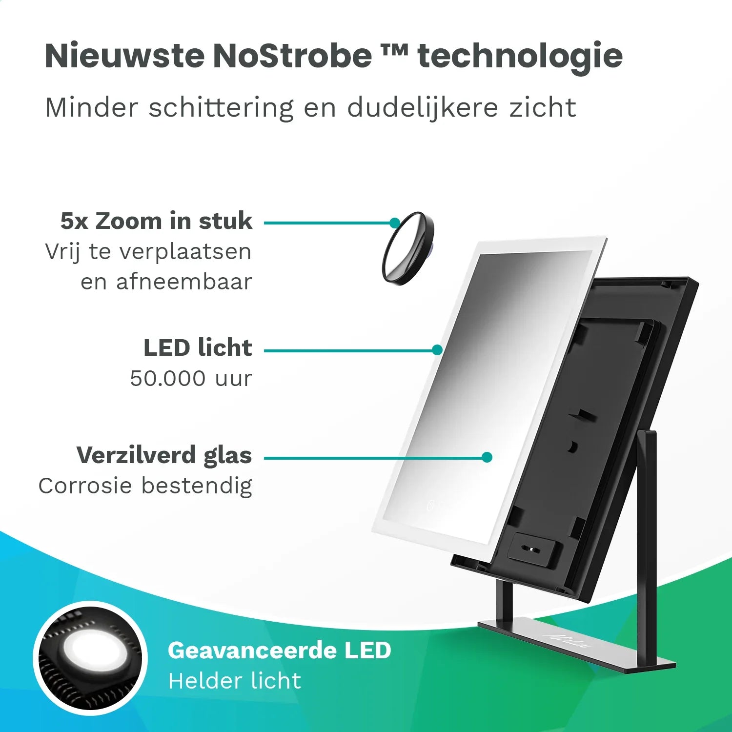 Hollywood Mirror – 44x30 cm – Black