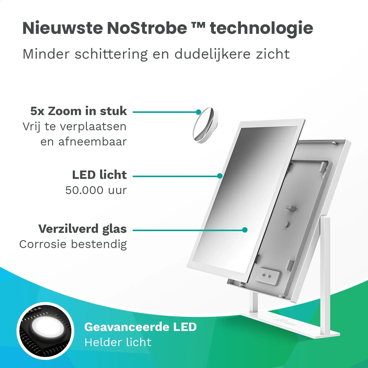 Hollywood Mirror – 44x30 cm – White