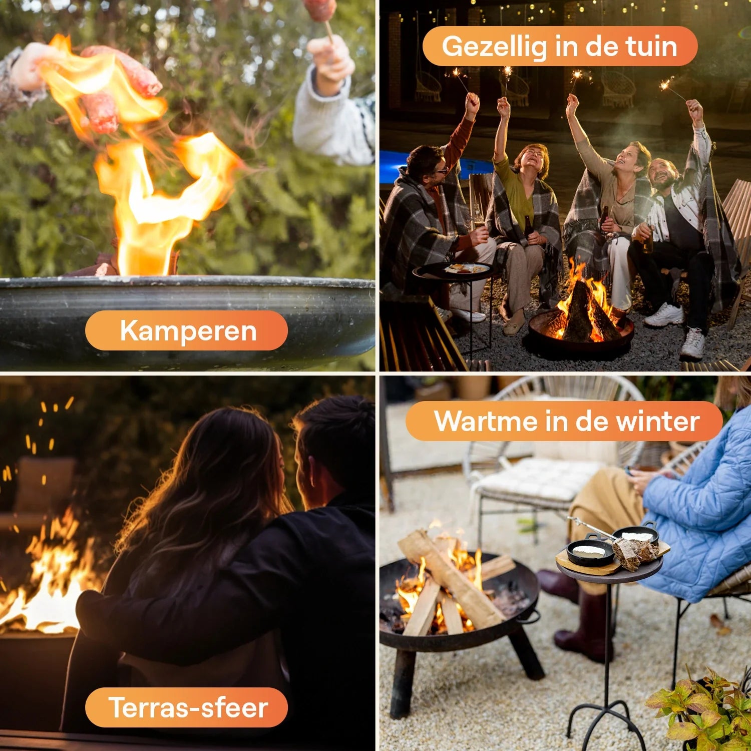 Flowsense Fire Bowl - Outdoor Fire Basket