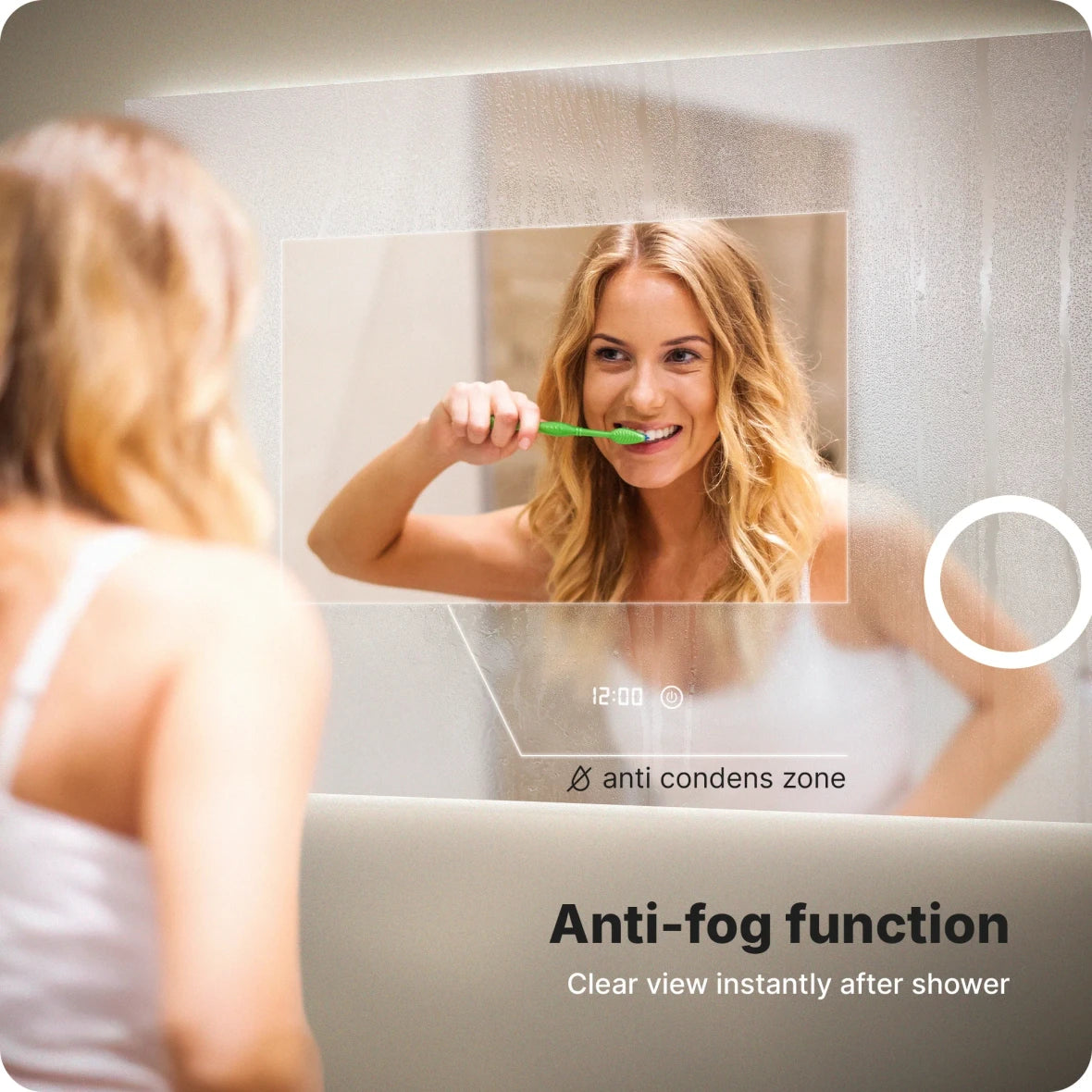 Badkamerspiegel - 160x80cm - Frameloos