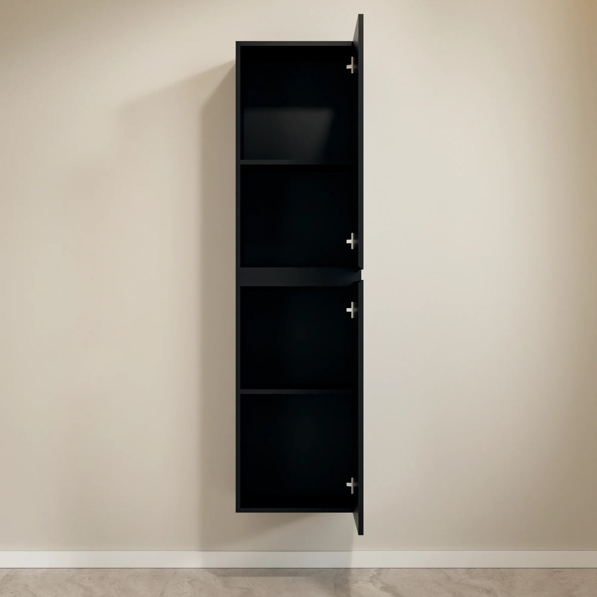 Kolomkast Ruvo - 150cm - Mat zwart