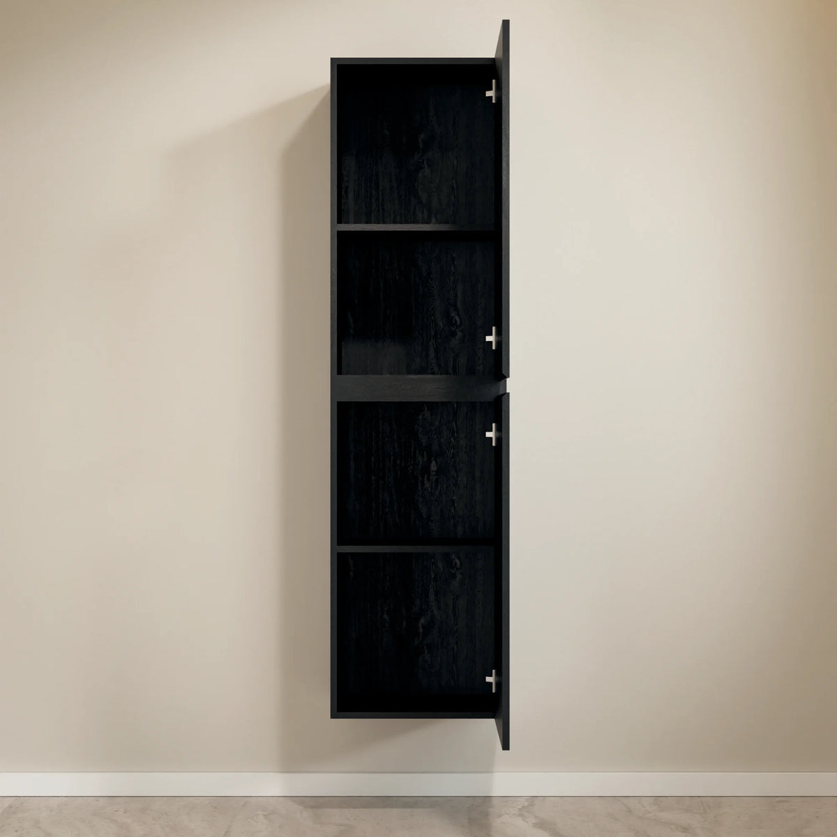 Kolomkast Ruvo - 150cm - Zwart Eiken