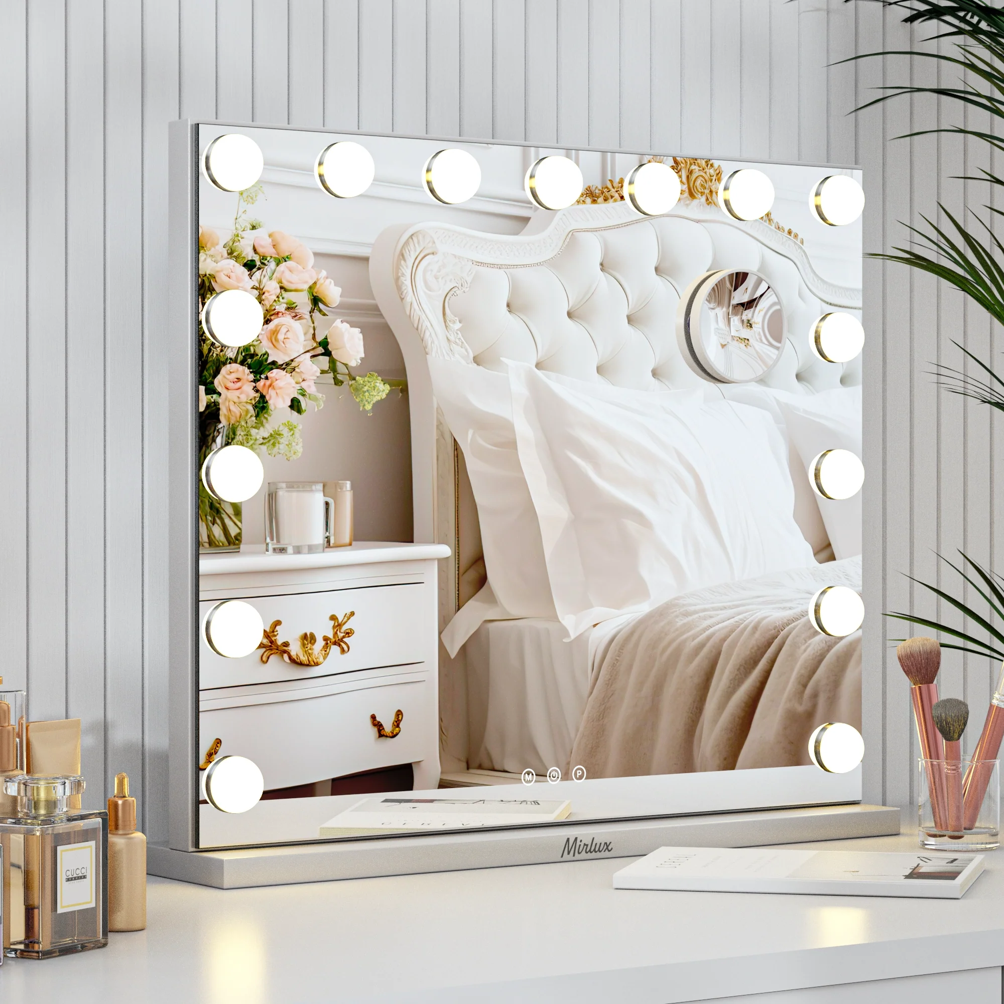 Hollywood Spiegel - 58x48cm - With