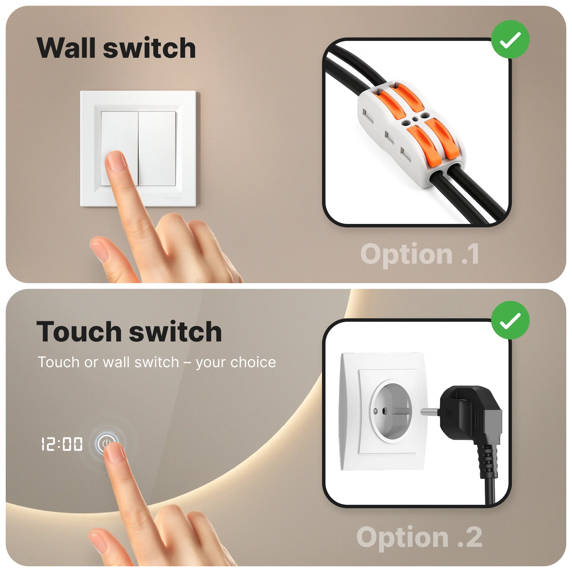 Bathroom mirror - 100cm - Frameless