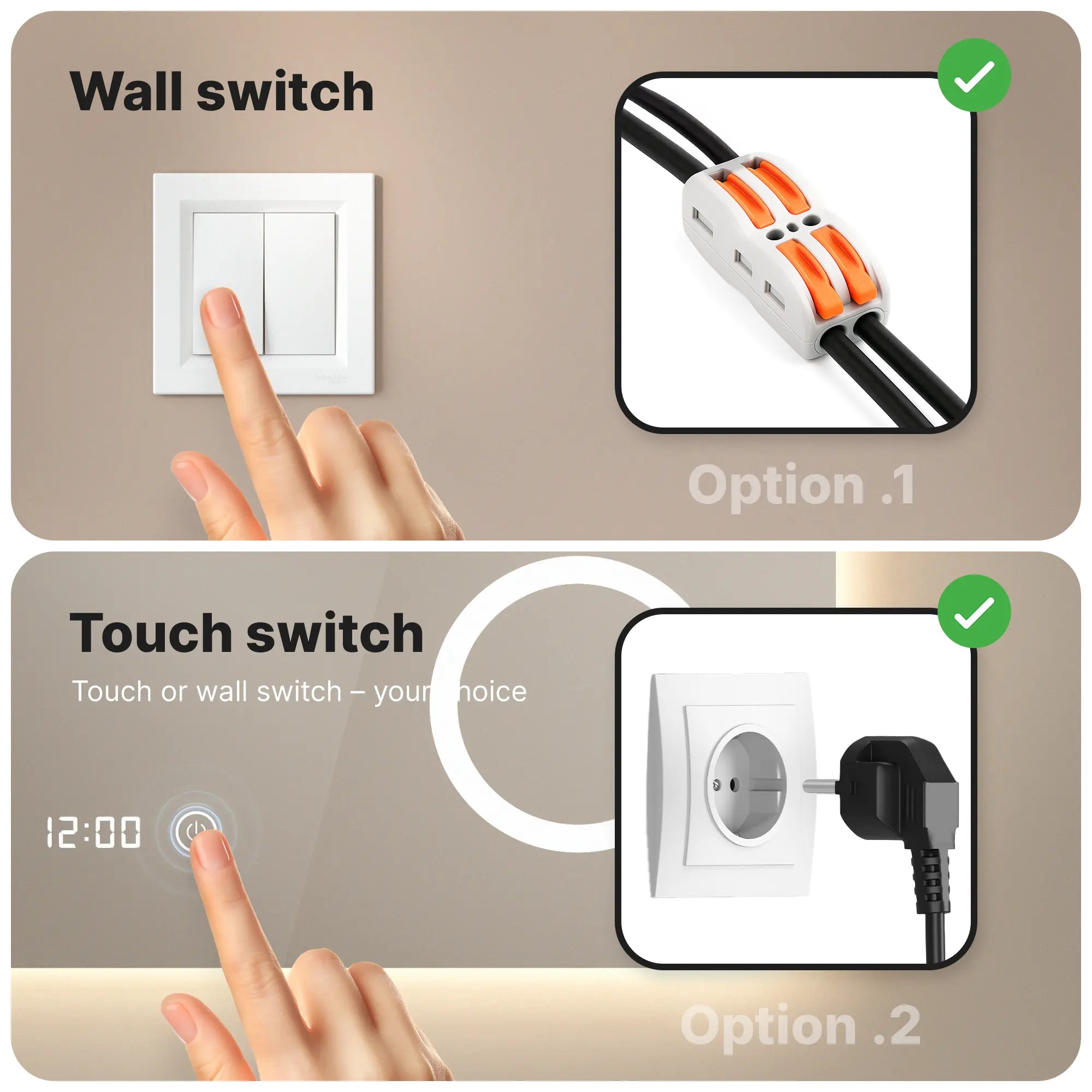 Badkamerspiegel - 110x70cm - Rectangle - Frameloos