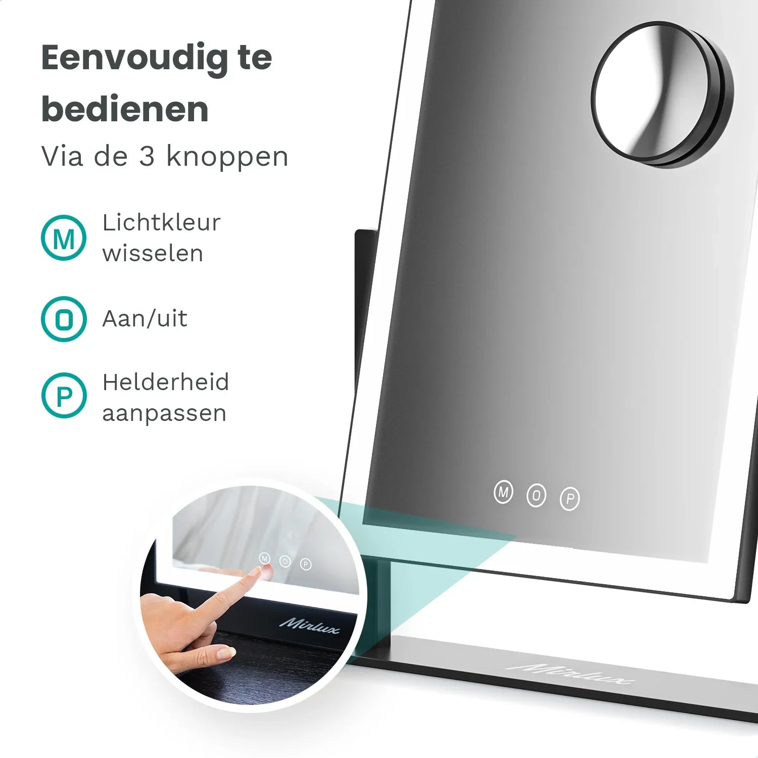 Hollywood Mirror – 44x30 cm – Black