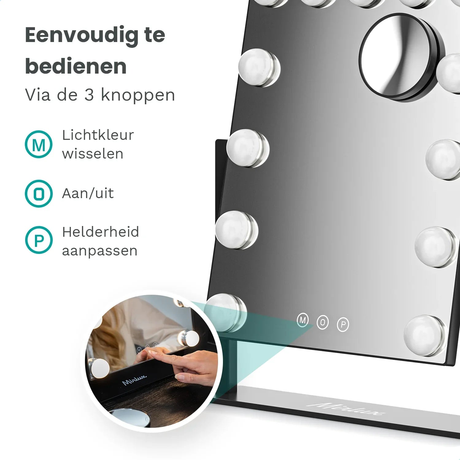 Hollywood Mirror - 44x30cm - Black