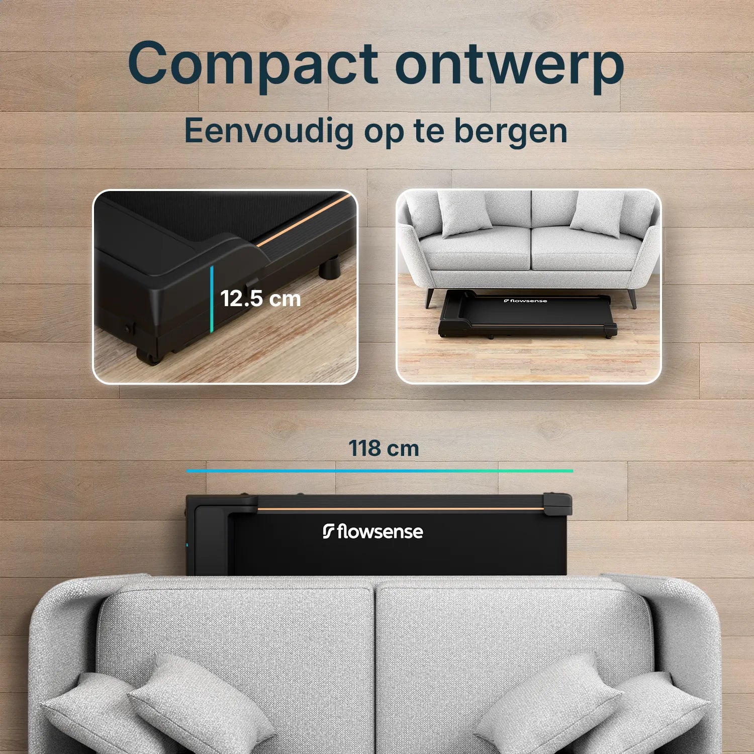 Flowsense Treadmill - 1-6 mph