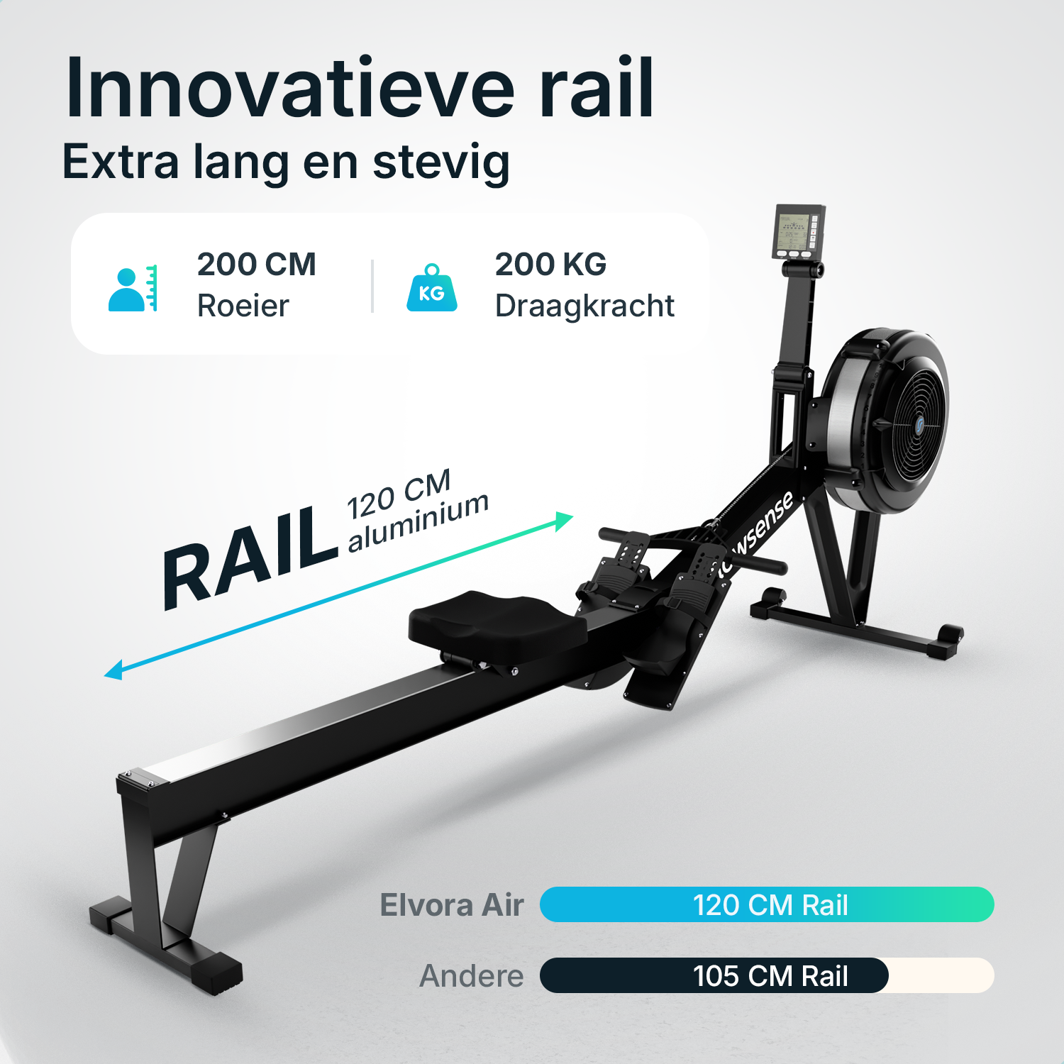 Rowing machine - Elvora Air - Air resistance - PRE-ORDER