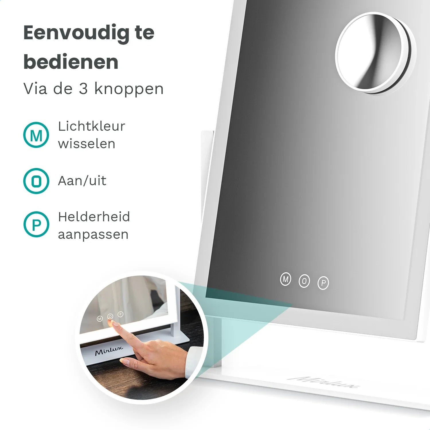 Hollywood Mirror – 44x30 cm – White