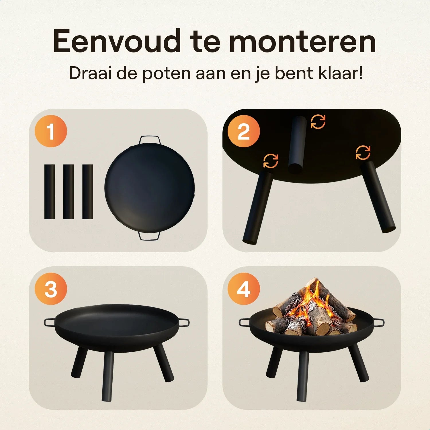 Flowsense Fire Bowl - Outdoor Fire Basket