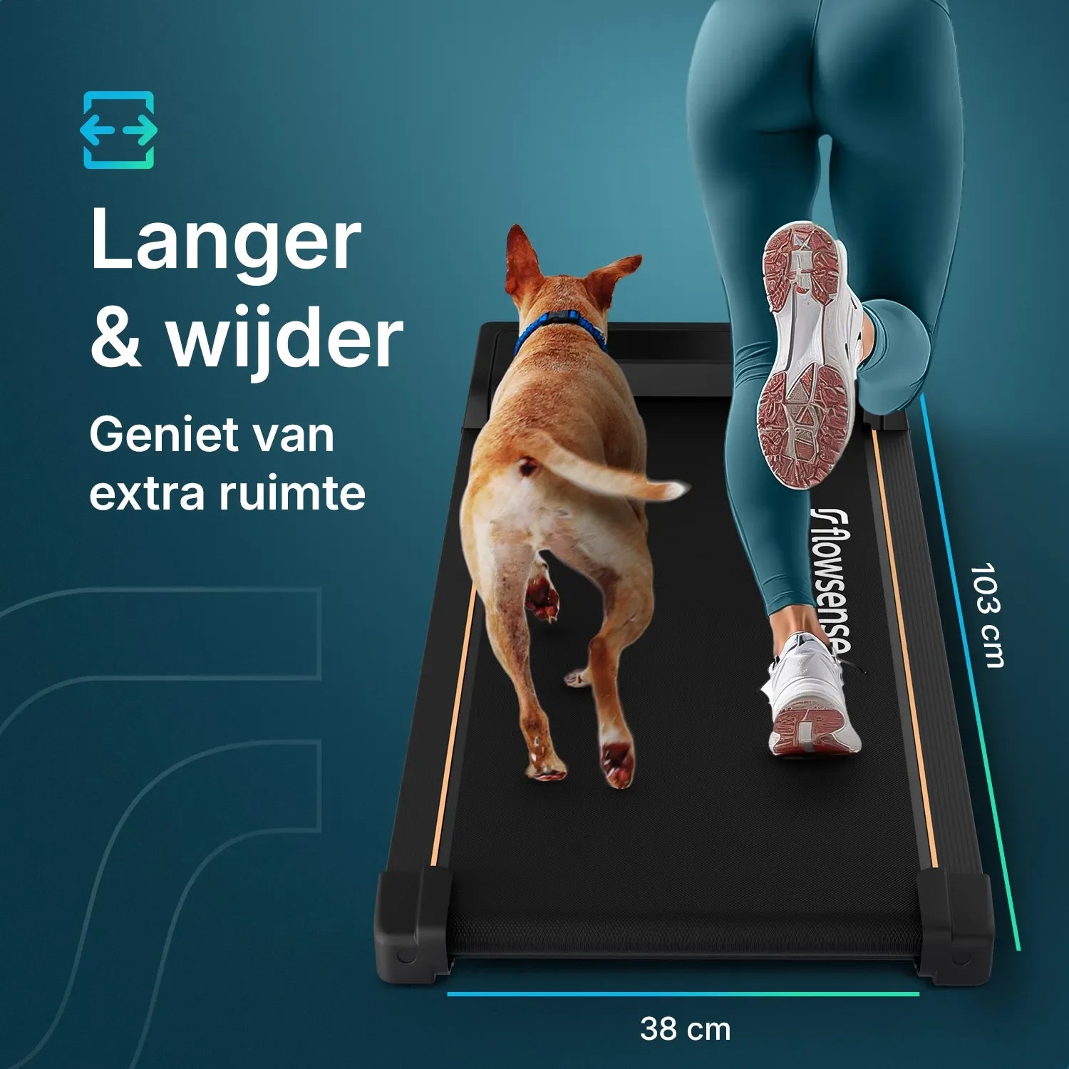 Flowsense Treadmill - 1-6 mph