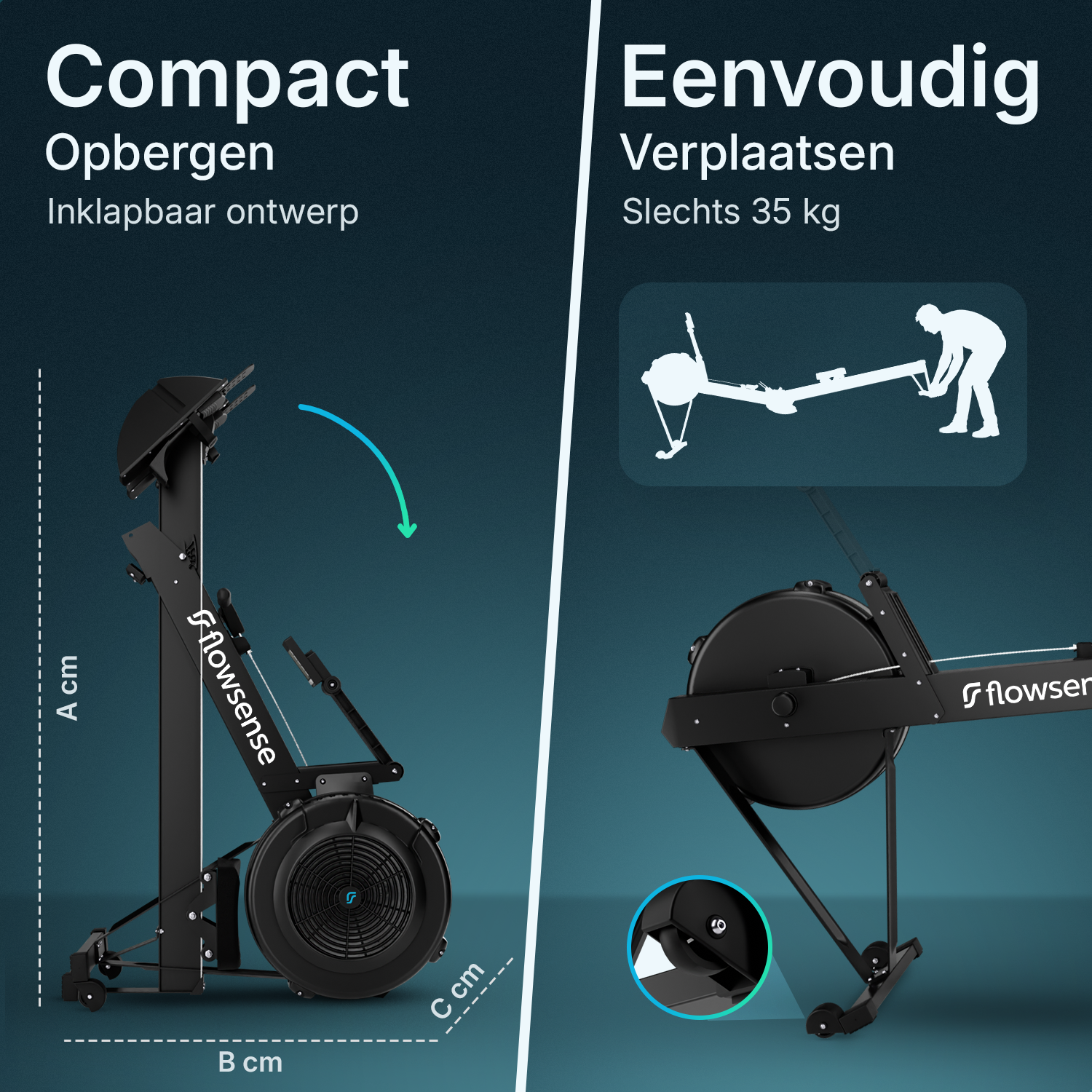 Rowing machine - Elvora Air - Air resistance - PRE-ORDER