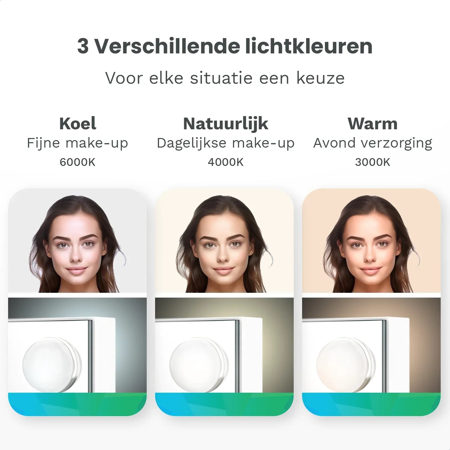 Hollywood Spiegel - 58x48cm - With