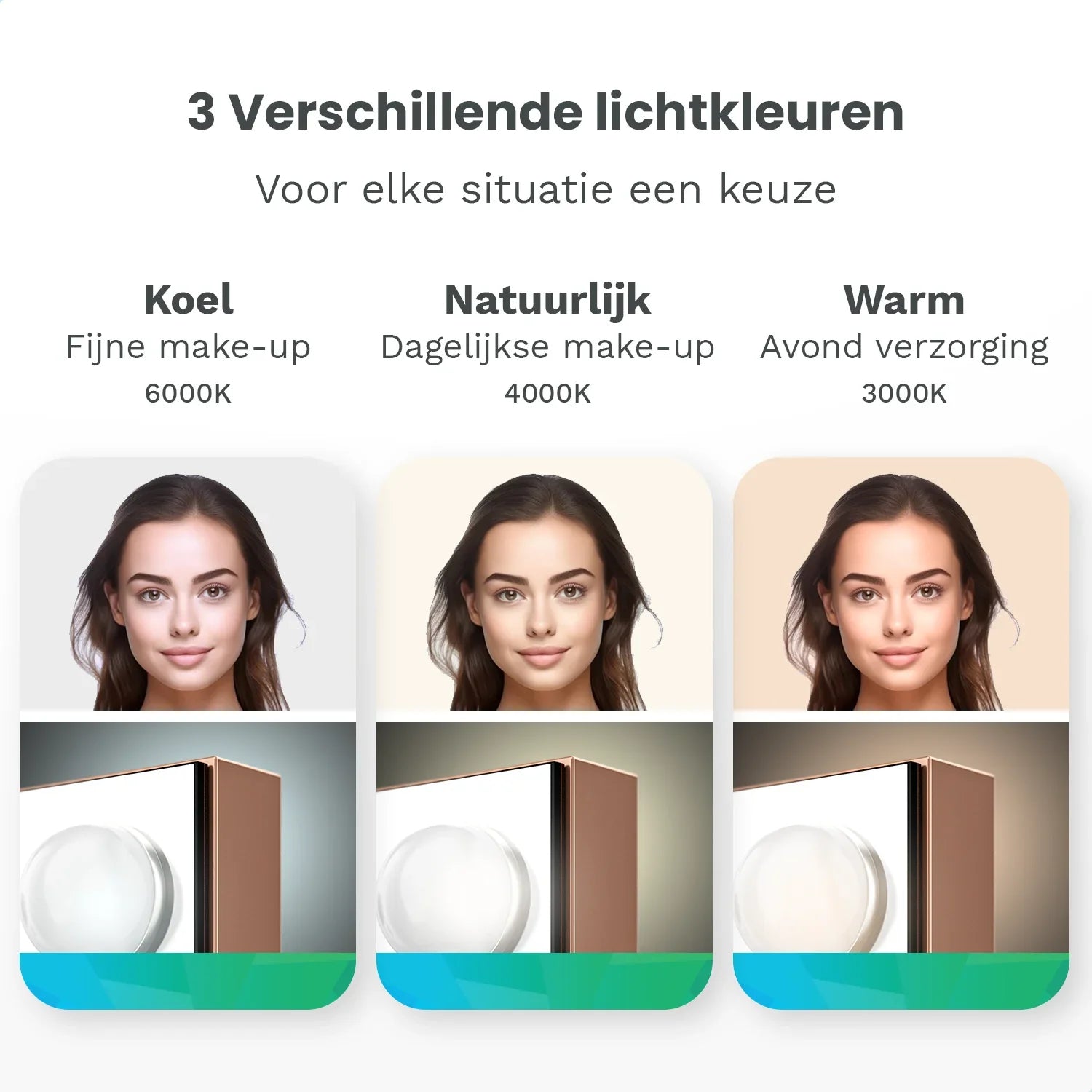 Hollywood Mirror - Bluetooth Speakers - 80x60cm - Rose Gold