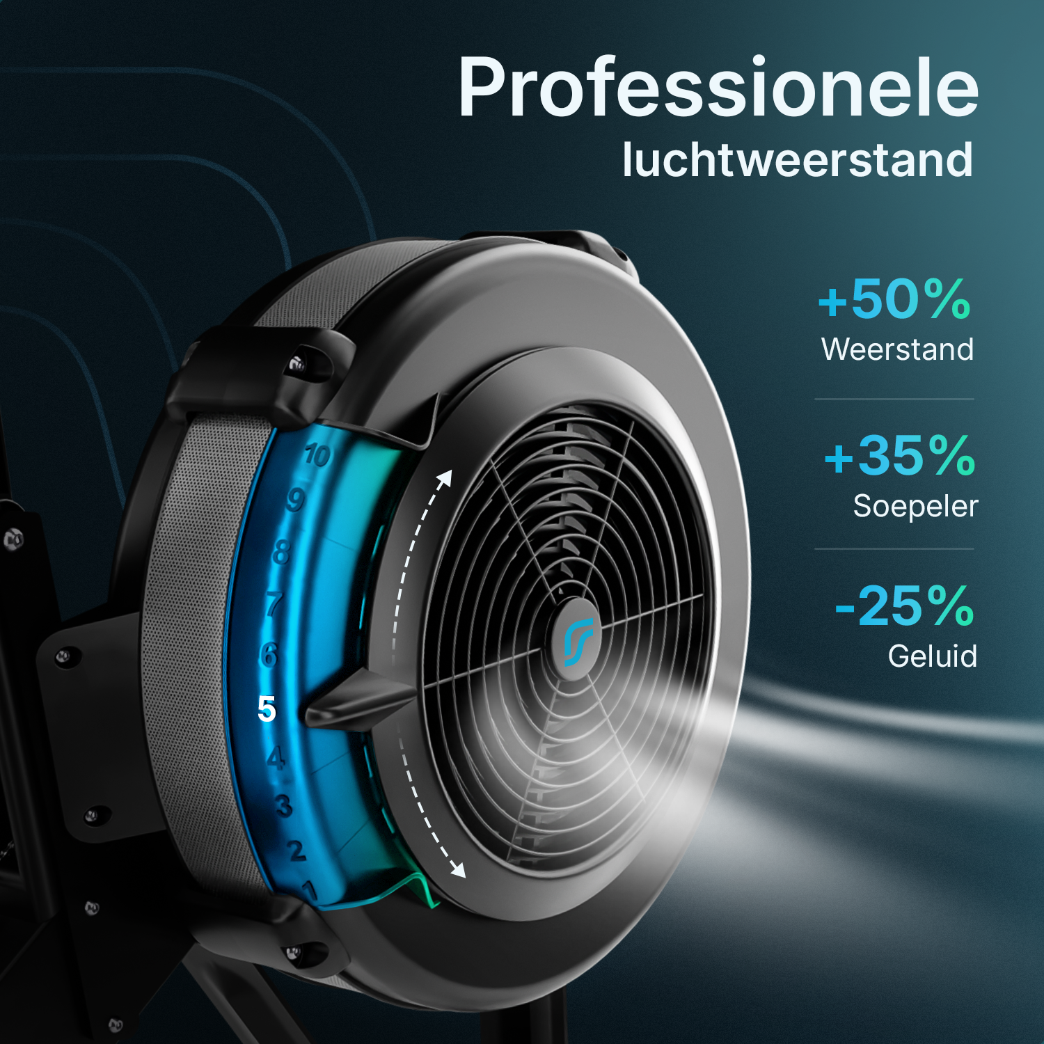 Rowing machine - Elvora Air - Air resistance - PRE-ORDER