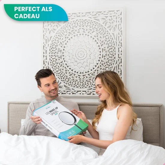 Makeup Mirror – Rechargeable – Black – 1–10× Magnification